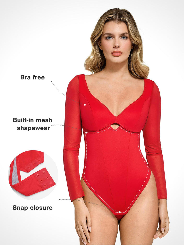 New arrivals The Shapewear Bodysuit with Mesh Sleeves