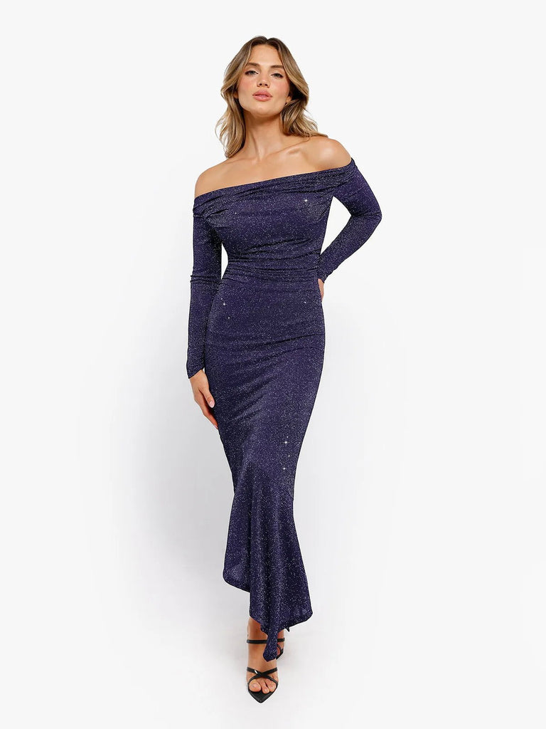 popilush-shapewear-metallic-knit-long-sleeve-slim-mermaid-maxi-dress-off-shoulder-bodycon-party-cocktail-evenign-gown-winter-shine-35303352205488.webp