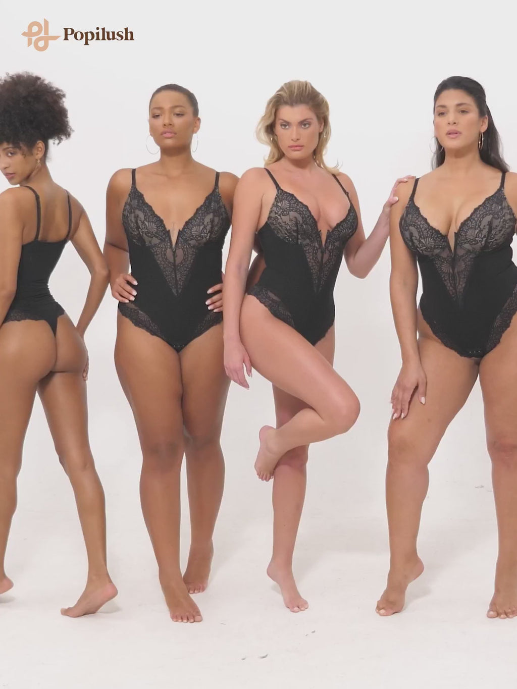 Velius Women's Sexy Deep V Neck Shiny Thong Bodysuit with Underwire XL NEW