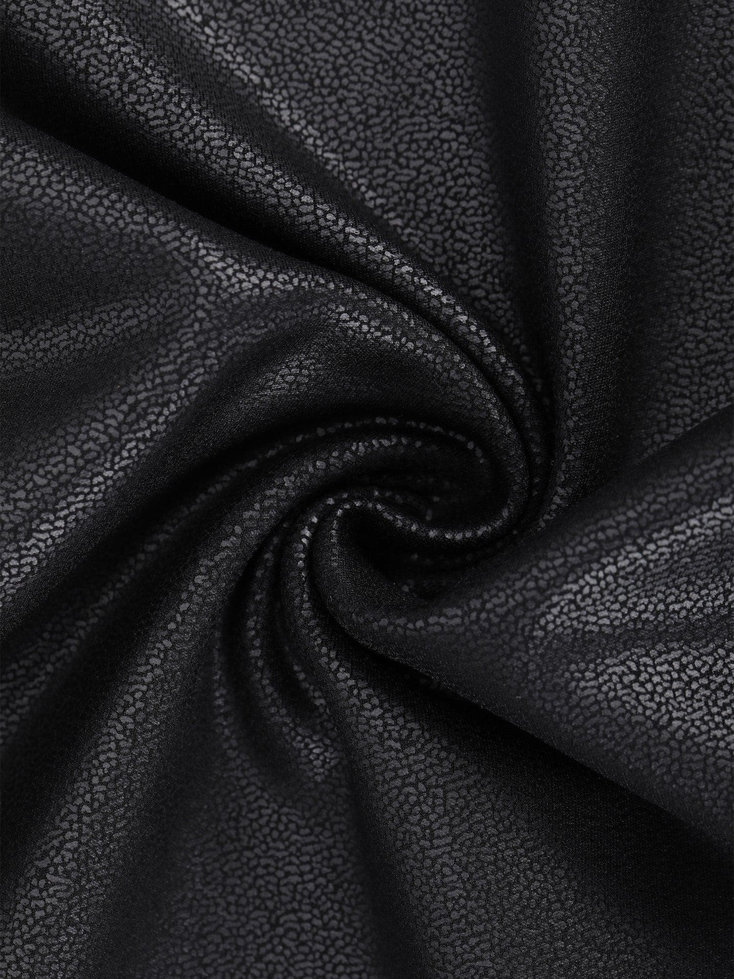 Popilush Built-In Shapewear Faux Leather Black Skirt Size Large