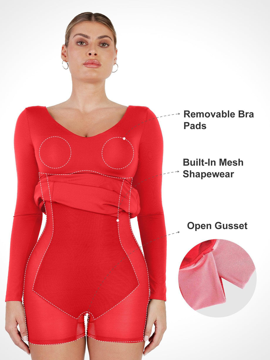Popilush Long Sleeve Maxi Dress Try On, Style The Viral  Shapewear  Dress, Size XL Size 14
