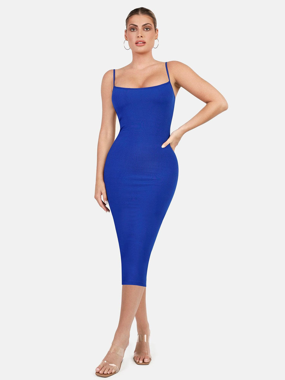 Popilush 9 in 1 Shaper Dress with Built in Shapewear Off Shoulder Formal  Dress for Women Bodycon Midi Dress for 2023
