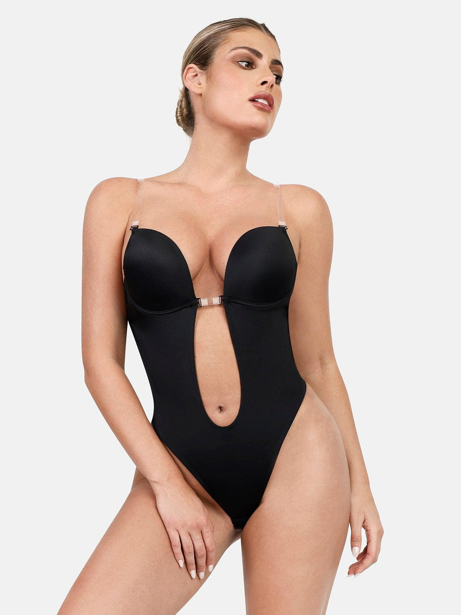 Backless Plunging Bodysuit